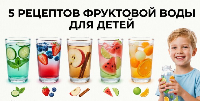 5 рецептов фруктовой воды: вкусные напитки без сахара для всей семьи
